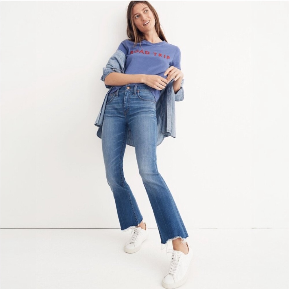Madewell Cali Demi-Boot Jeans Destructed-Hem Edition Style H5900 Size 27